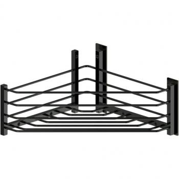 BELTRAN 4031 DELUXE Jabonera Deluxe Rincon Cromo Negro Adhesiva