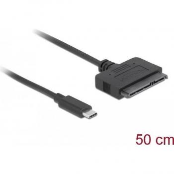 Convertidor USB Type-C a SATA 6 Gb/s de 22 pines, cable interno de 50 cm