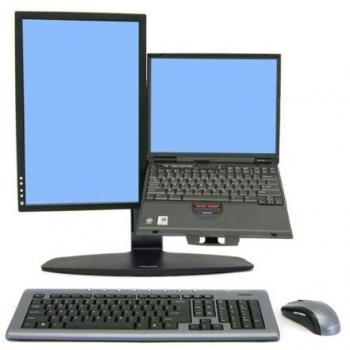 Ergotron NF Combo Lift - Soporte para monitor, compatible hast 24, color negro
