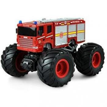 Monster Truck RC Eléctrico 1:18 con Propulsión Trasera y Listo para Correr (RTR) - Amewi