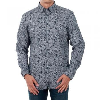 Camisa Jack&Jones Hombre XXL Azul Marino 12141868 JPRANTONIO Shirt L/S LTD Navy Blazer/White FL
