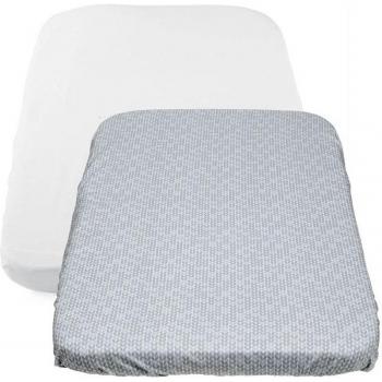 Chicco - Set de 2 sábanas bajeras Tricot para cunas Next2me N2M/N2M Magic