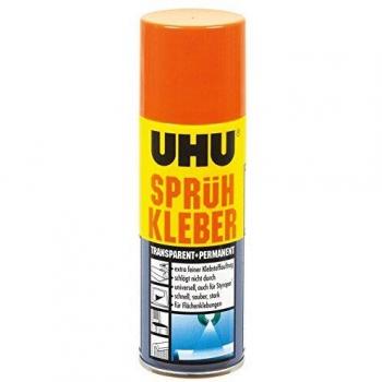 UHU Adhesivo en Spray Permanente Transparente 200 ml