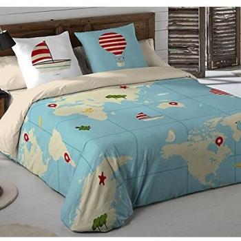 TUTTICONFETTI Funda nórdica Mapa Blue Cama 180