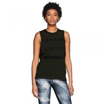 Under Armour - Camiseta de Tirantes para Mujer, Mujer, 1310482-357, Artillery Green/Black, Small