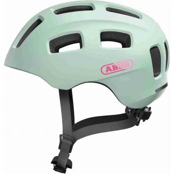 ABUS Youn-I 2.0 Kids Bicycle Helmet with Rear Light, Ice Mint, Size M