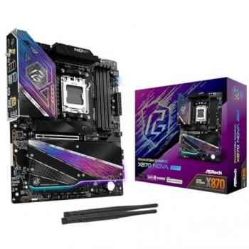 Placa Base Asrock X870 NOVA WIFI AM5 ATX con HDMI/USB-C, DDR5 y Wi-Fi 7