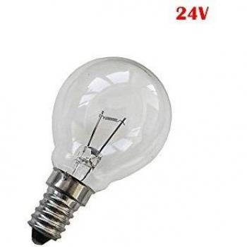 Bombilla Incandescente Esférica E14 40W 24V Clear