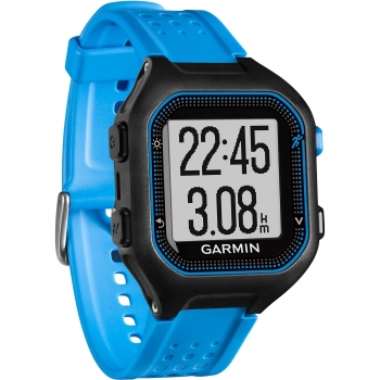 Garmin Forerunner 25 - Reloj deportivo, color negro y azul, talla L