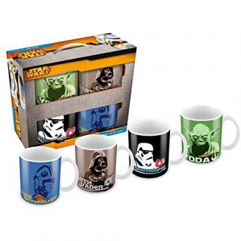 SD toys - Set 4 Mugs Personnages Star Wars - 8436546895077