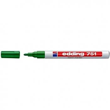 Edding 751-074 - Marcador permanente, 1-2 mm, color verde metalizado