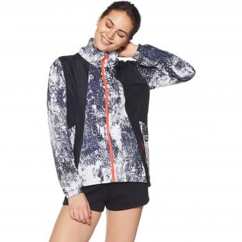 Under Armour Intl Printed Run Chaqueta, Mujer, Negro, S