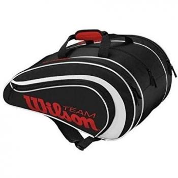 Wilson Padel Team - Raquetero , color negro / blanco / rojo, talla NS