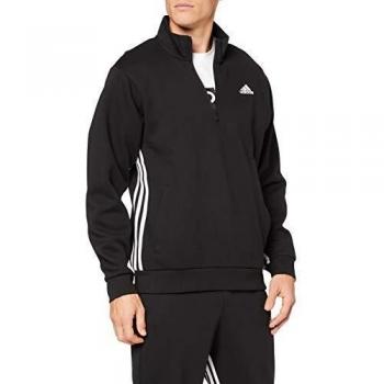 adidas M Mh 3s 1/2 Zip Sudadera, Hombre, Black, 2XL