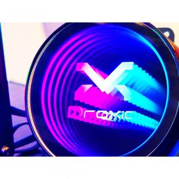 Refrigeración Líquida Droxio Cryo 240mm RGB - Sistema de refrigeración líquida, radiador de 240mm, ventiladores RGB, compatible con múltiples sockets de CPU, diseño optimizado para flujo de aire, bomba