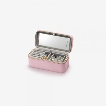 Joyero Compacto de Viaje Pandora - Organizador Rosa para Joyas, Protege y Transporta tus Accesorios