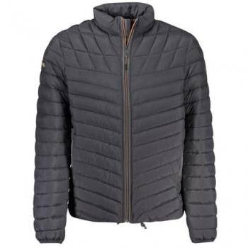 Napapijri Men's Lapaz Puffer Jacket with Stand Collar, Black, Size XXL