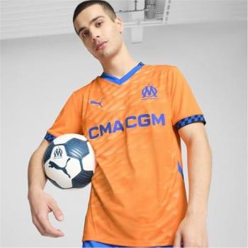 Puma Olympique de Marseille Third Shirt 2024-25 - Men's Jersey/Replica - Orange - Size: Medium