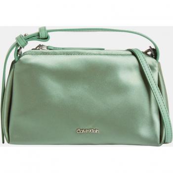 Calvin Klein - Bolso de hombro mini de satén en verde