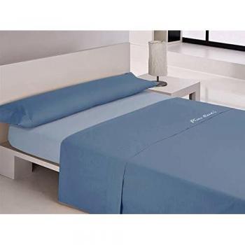 Pierre Cardin Juego sábanas coralina Colorado 135 cm. Azul, 100Percent_poliéster, Cama de 135