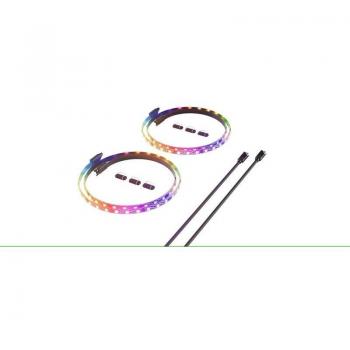 HYTE LS30 Kit de Luces LED RGB para Torre de Ordenador - Tira de LED Negra 1m (Pack de 2)