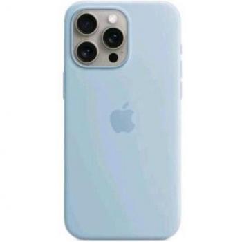 Funda de silicona con MagSafe para iPhone 15 Pro Max, Azul claro