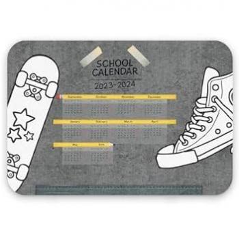 Tapete de Escritorio Skates - Protección contra Manchas y Arañazos - Diseño Moderno con Alfombrilla de Ratón Incluida