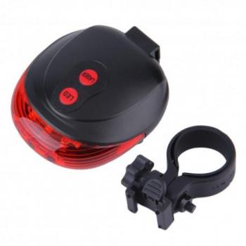 Luz Trasera para Bicicleta LED y Láser