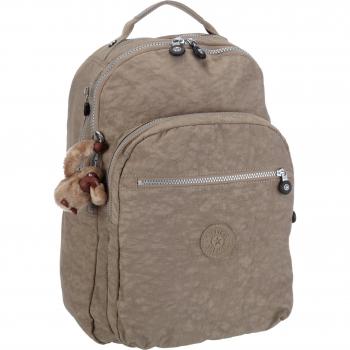Kipling - Mochila grande - CLAS SEOUL QU - Warm Grey