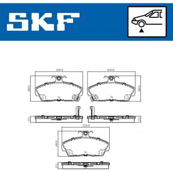 Pastillas de freno SKF VKBP 80577 A