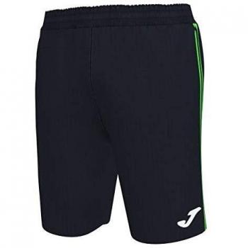 Joma Classic Bermuda Deporte, Hombre, Negro-Verde Fluor, L