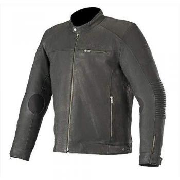 Alpinestars Chaqueta moto Warhorse Leather Jacket Black, Negro, 58