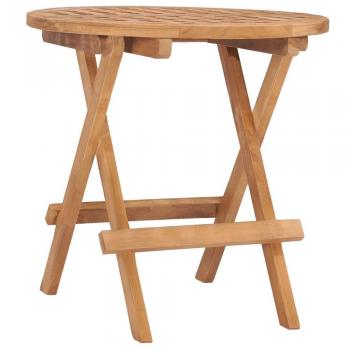 vidaXL Folding Garden Table 50x50x50 cm Solid Teak Wood