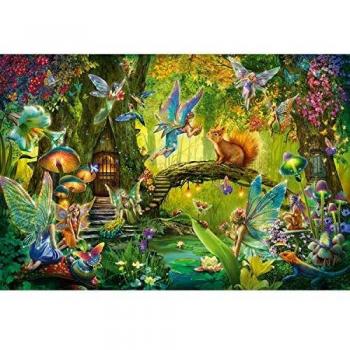 Puzzle de 200 Piezas - Encantadoras Hadas en el Mágico Bosque
