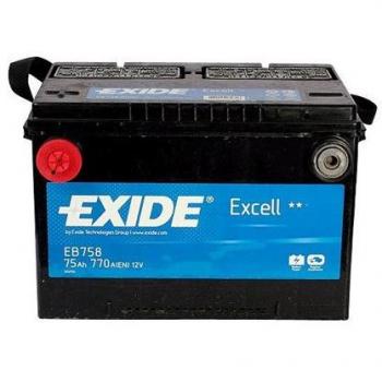 Exidecbatera de coche eb75812v 75ah 770acbatera s