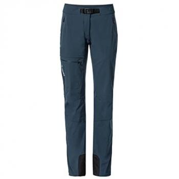 Pantalones Softshell Badile II para Mujer Vaude Azul Talla 38 Transpirables y Ligeros