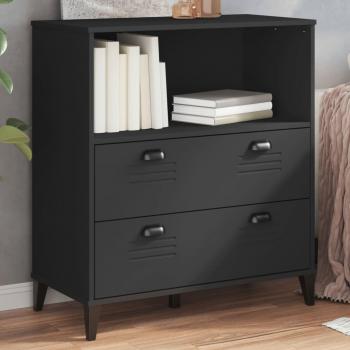 vidaXL Bookcase VIKEN Black 80x40x90 cm Engineered Wood