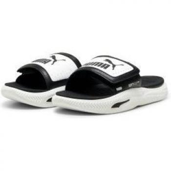 Chanclas Puma SoftridePro Slide 24 Blanco y Negro