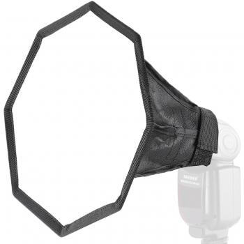 Neewer® Pro 12 / 32 cm pulgadas Universal plegable Octágono Estudio Caja de luz de difusor de flash para On cámara o Off cámara Flash Gun, para Canon 430EX II, 600EX-RT, Nikon SB600, Neewer TT560,, Youngnuo YN560, Panasonic Lumix Parpadea con una caj