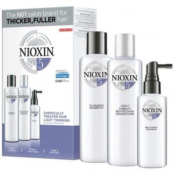 Nioxin System 5 Kit para Cabello Químicamente Tratado, Debilitado (3 Piezas)