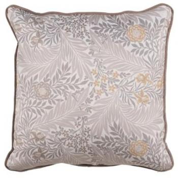Cojín decorativo Flowers Beige con diseño de flores, dimensiones 50 x 10 x 50 cm