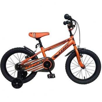 Umit 16 Pulgadas 6 Bicicleta Infantil XT16, Partir de 5 años, Frenos V-Break, Unisex niños, Naranja