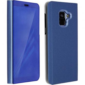 Funda Libro Efecto Espejo Azul para Samsung Galaxy A8