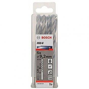 Bosch 2 608 585 516 - Pack de 5 brocas para metal HSS-G, DIN 338