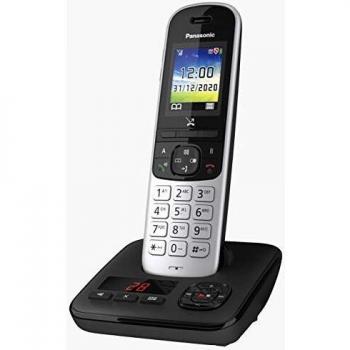 Teléfono Panasonic KX-TGH720 DECT con Identificador de llamadas en color Negro