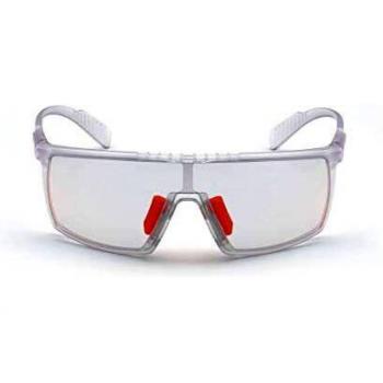 Adidas Sport Sunglasses SP0004 0026C Unisex Mono Lens Photochromatic Mirrored White