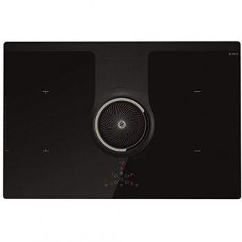 Elica; Placa de gas con extractor integrado NIKOLATESLA FLAME GR/F/88; Couleur : vidrio gris