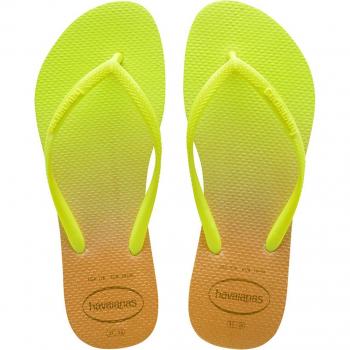 Havaianas Infradito Slim Gradiente Mujer Blanco / Verde Galáctico Fluorescente EU 37-38