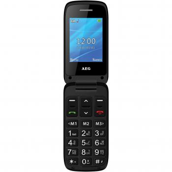 AEG Voxtel SM420 - Móvil Libre con Pantalla DE 2.4, botón de SOS y Teclas Grandes - Negro