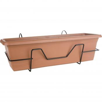 Zanvic Paris Balconera + Plato + Soporte, Terracota